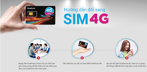 Đổi sim 4G Vinaphone thông qua website 